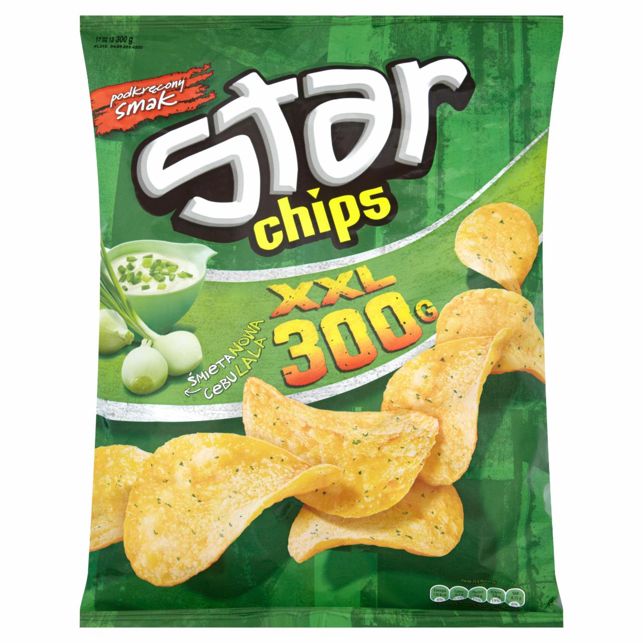 Zdjęcia - Star Chips XXL Chipsy ziemniaczane o smaku śmietany z cebulką 300 g