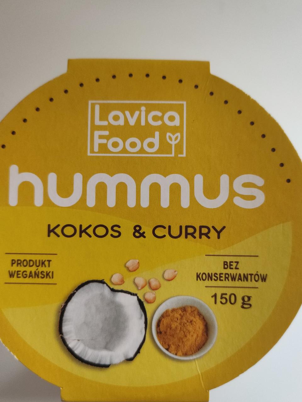 Zdjęcia - hummus kokos & curry Lovica Food