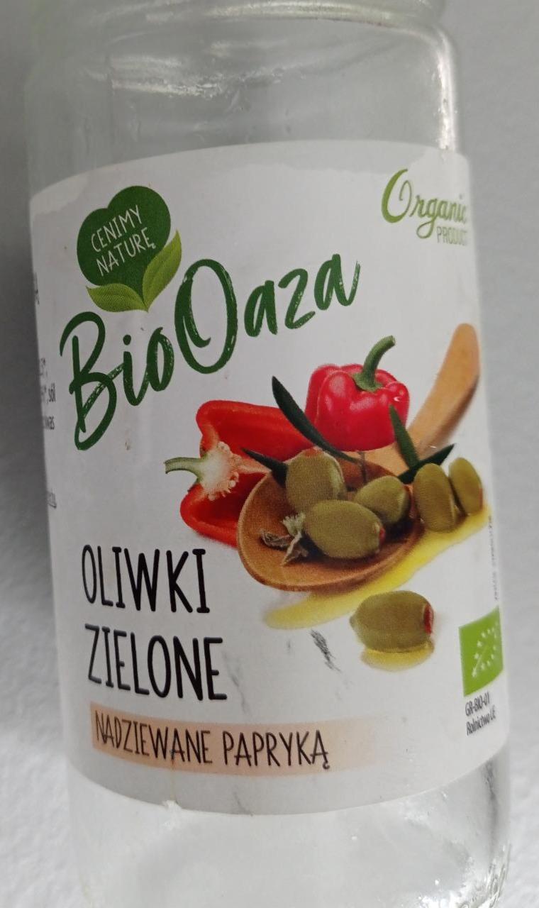 Zdjęcia - Oliwki zielone nadziewane papryką BioOaza