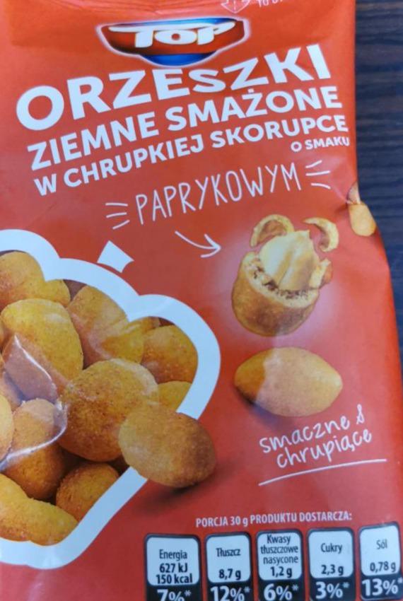 Zdjęcia - Orzeszki ziemne smażone w chrupkie skorupce o smaku paprykowym TOP