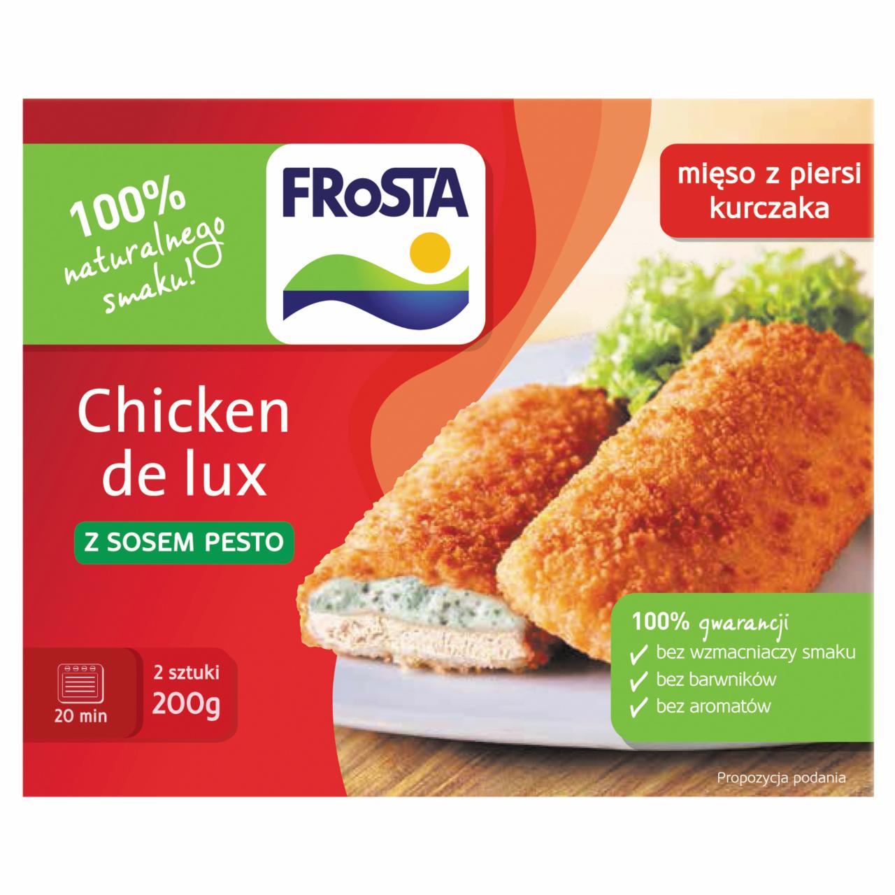 Zdjęcia - FRoSTA Chicken de lux z sosem pesto 200 g (2 sztuki)