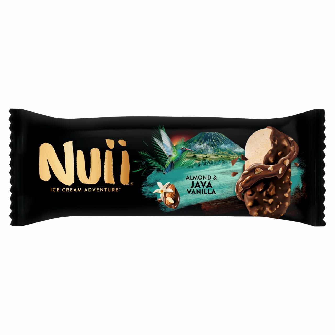 Zdjęcia - Nuii Lody waniliowe w czekoladzie mlecznej z kawałkami prażonych migdałów 90 ml