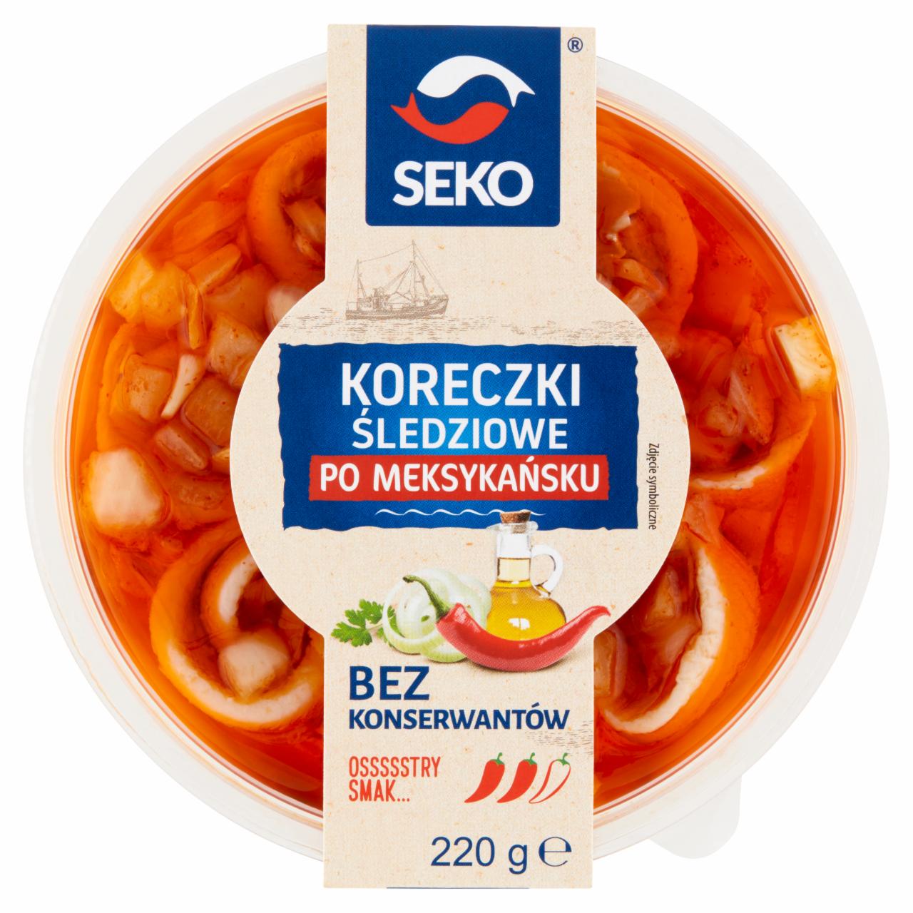 Zdjęcia - Seko Koreczki śledziowe po meksykańsku 220 g