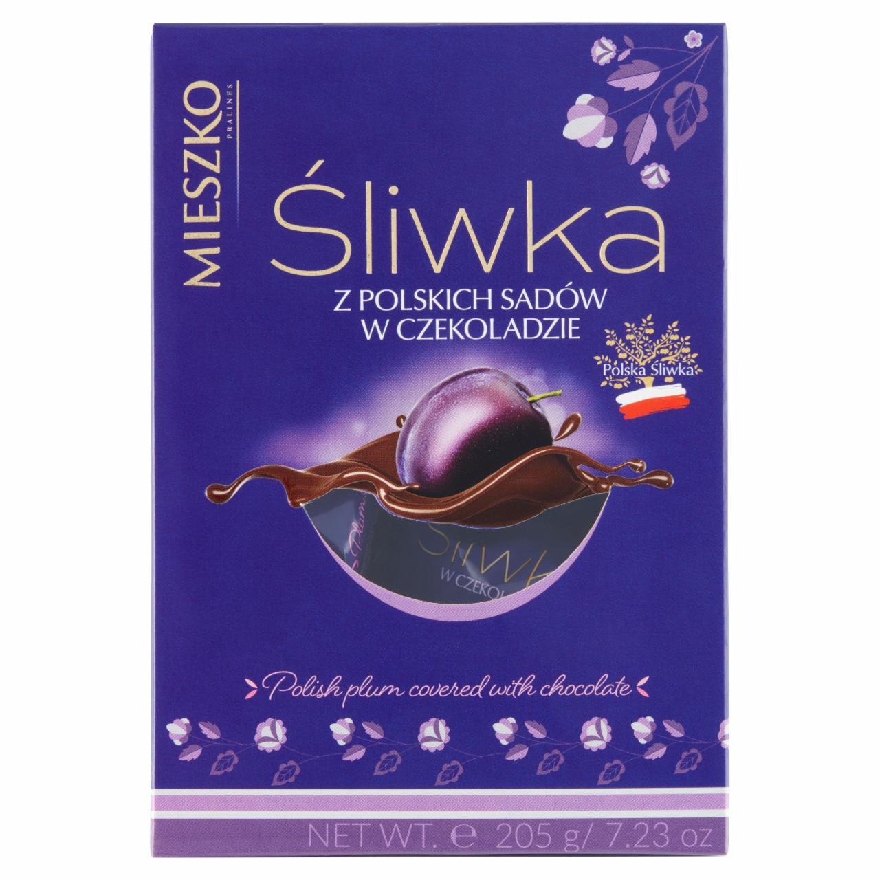 Zdjęcia - Mieszko Śliwka z polskich sadów w czekoladzie 205 g