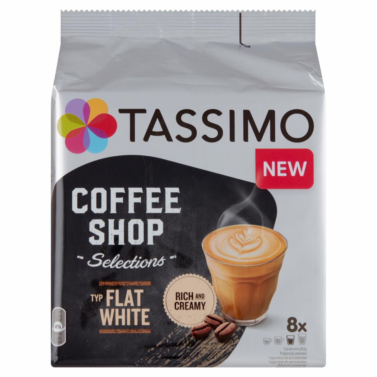 Zdjęcia - Tassimo Coffee Shop Selections Flat White Kawa mielona 8 sztuk i śmietanka 8 sztuk 220 g