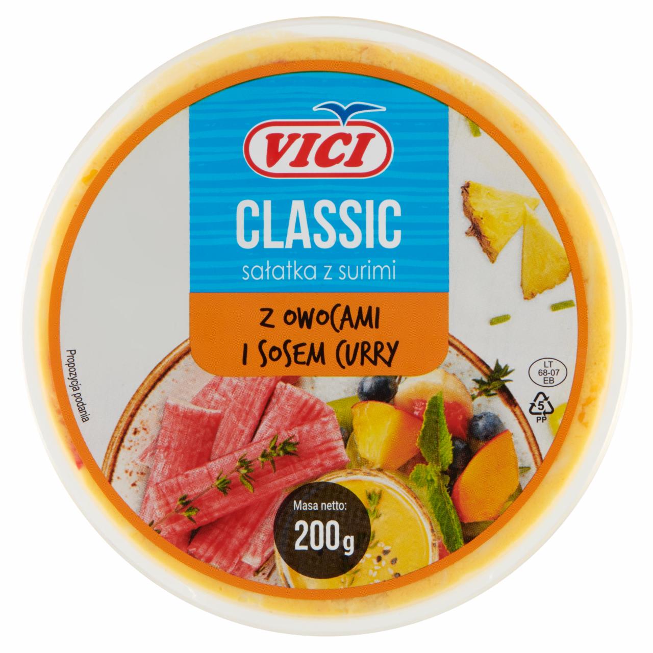 Zdjęcia - Vici Classic Sałatka z surimi z owocami i sosem curry 200 g