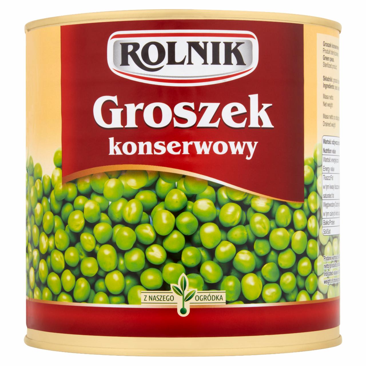 Zdjęcia - Rolnik Groszek konserwowy 2,60 kg