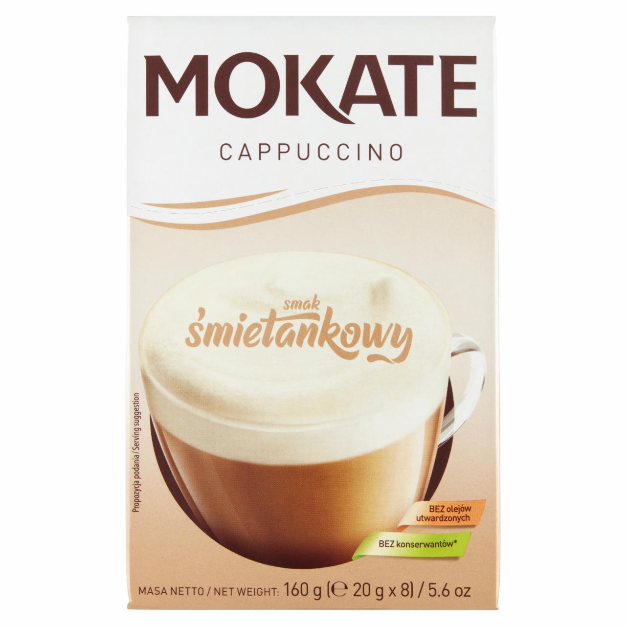 Zdjęcia - Mokate Cappuccino smak śmietankowy 160 g (8 x 20 g)