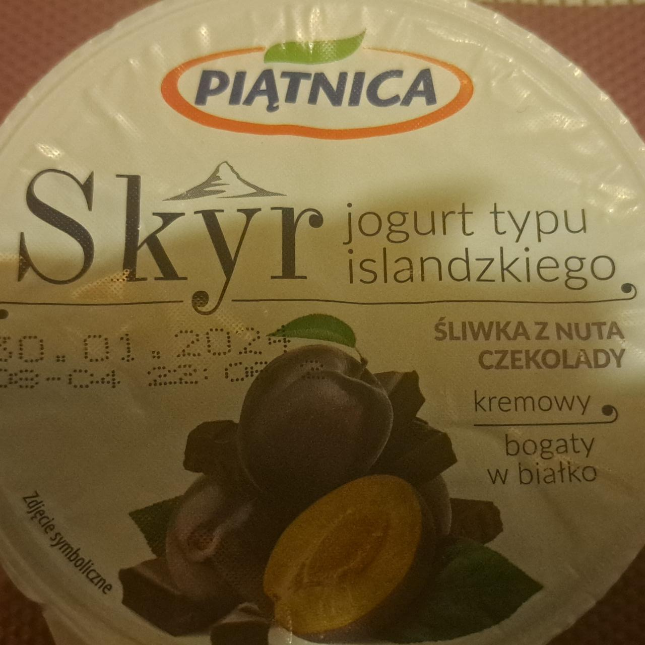 Zdjęcia - Skyr Śliwka z nutą czekolady Piątnica