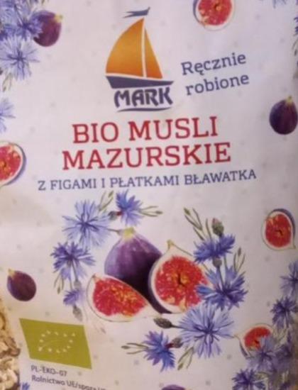 Zdjęcia - BIO MUSLI MAZURSKIE z figami i płatkami bławatka mark