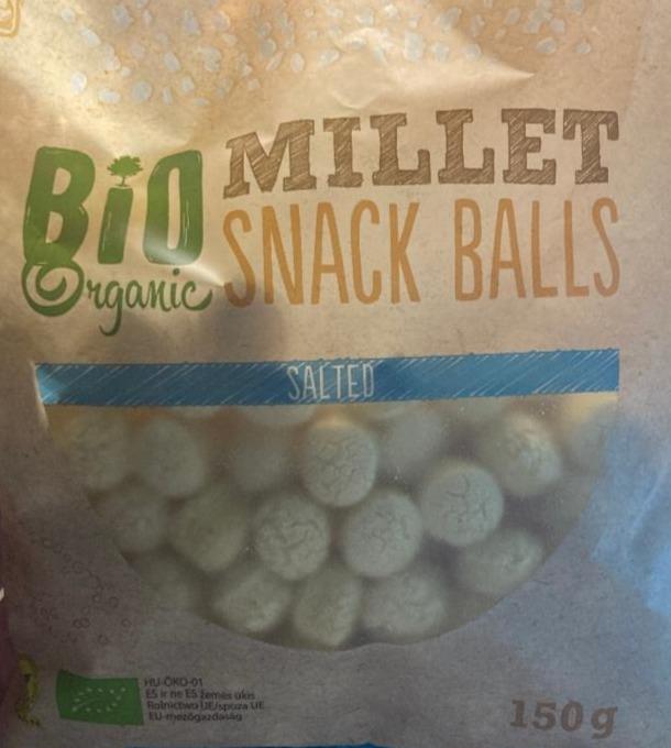 Zdjęcia - bio organic millet snack balls salted