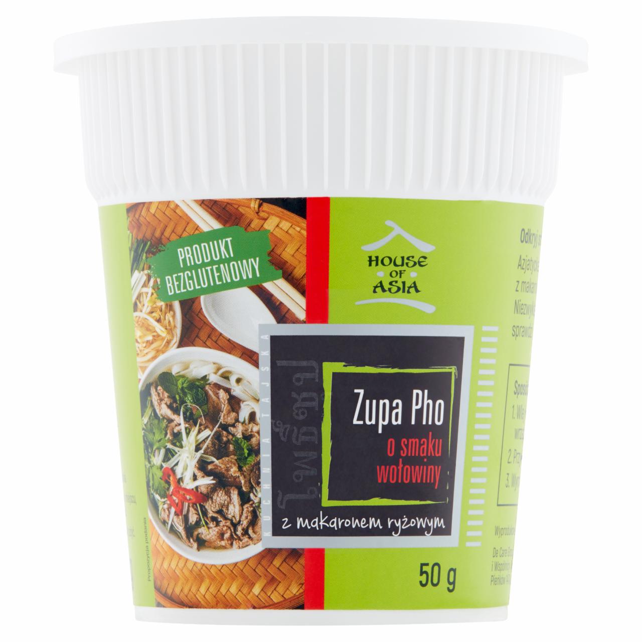 Zdjęcia - House of Asia Zupa Pho o smaku wołowiny 50 g