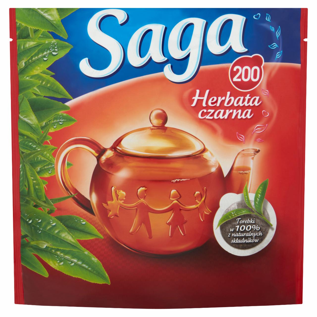 Zdjęcia - Saga Herbata czarna 280 g (200 torebek)