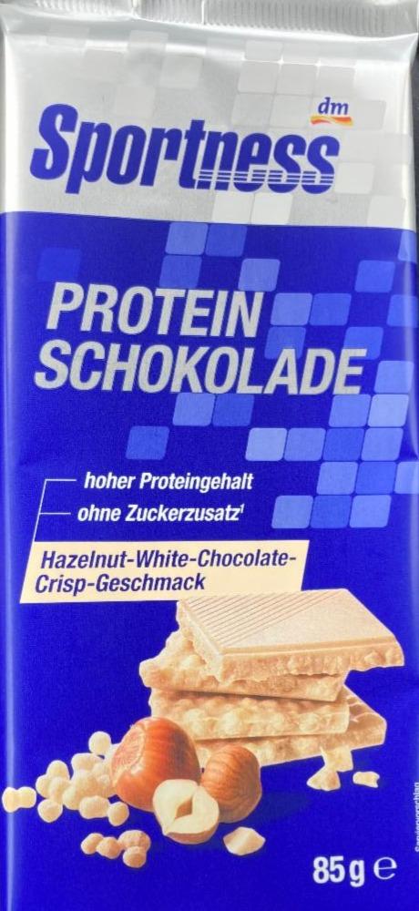 Zdjęcia - Protein schokolade hazelnut-white-chocolate-crisp-geschmak Sportness