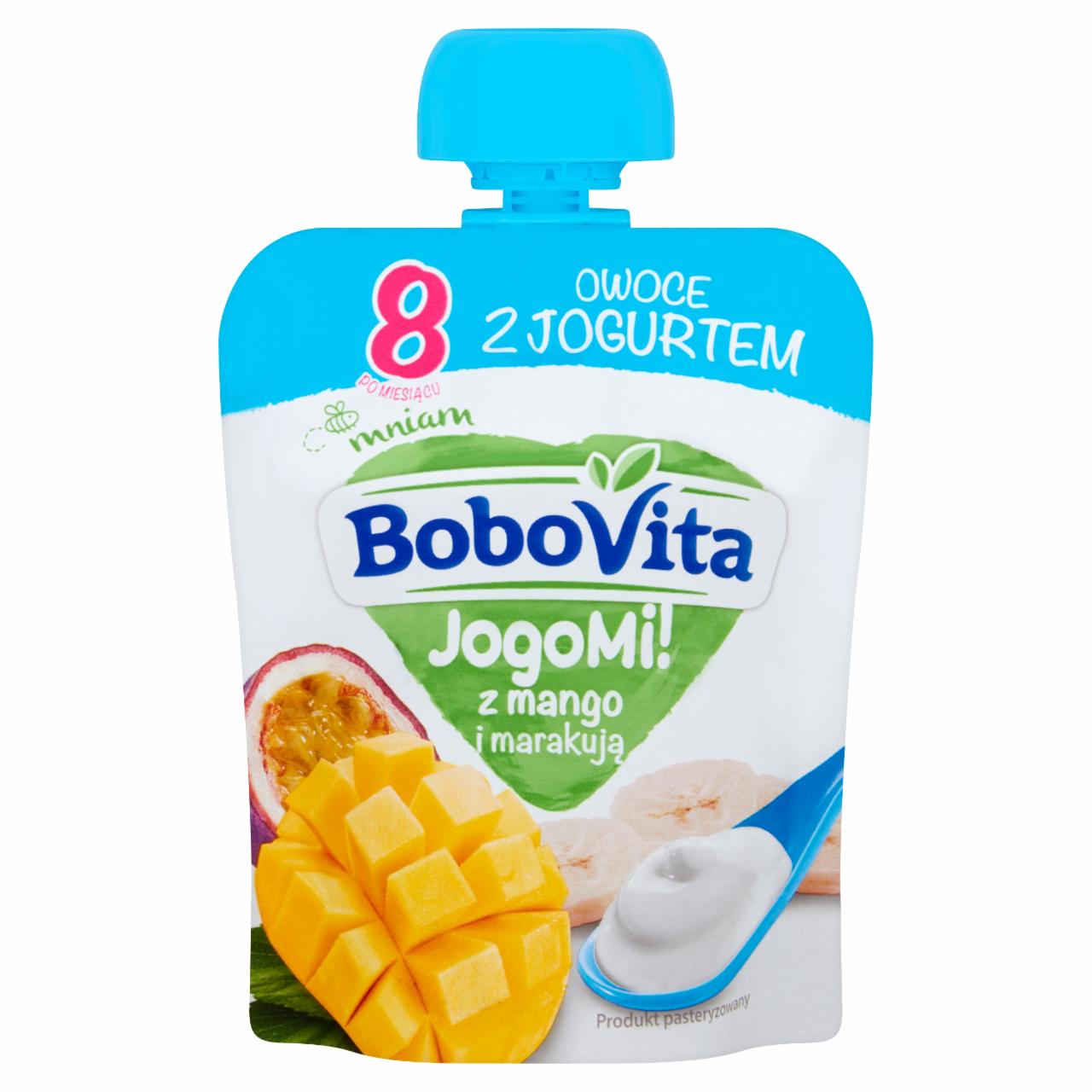 Zdjęcia - BoboVita JogoMi! Owoce z jogurtem z mango i marakują po 8 miesiącu 80 g