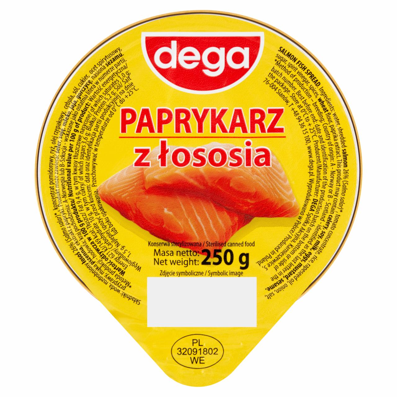 Zdjęcia - dega Paprykarz z łososia 250 g