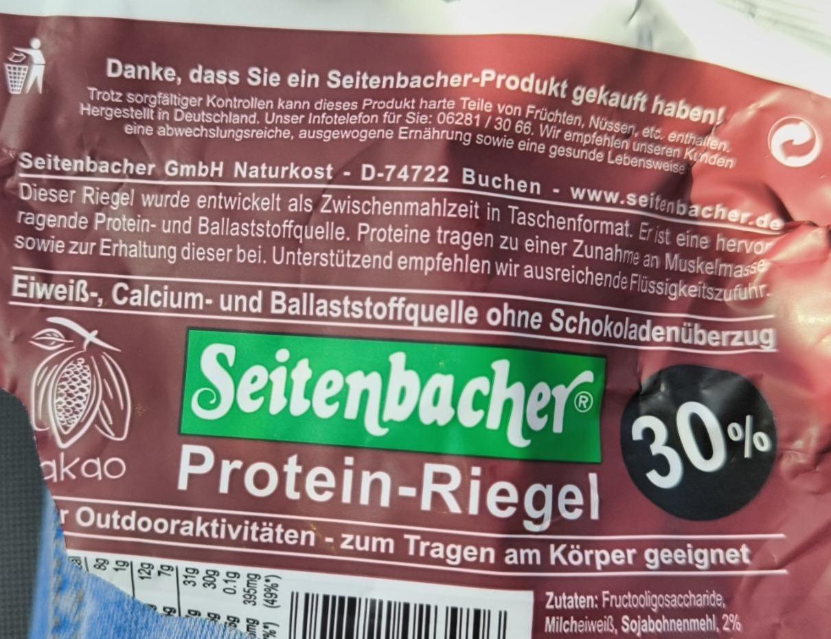 Zdjęcia - Seitenbacher Protein-Riegel Kakao