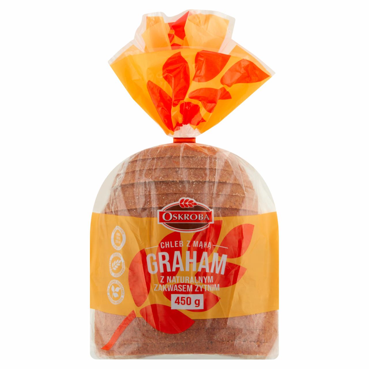 Zdjęcia - Oskroba Chleb z mąką graham 450 g