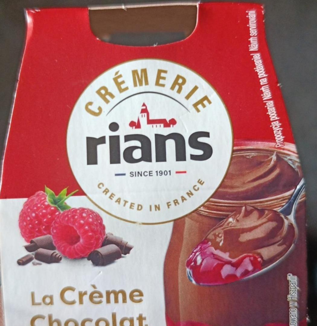 Zdjęcia - La creme chocolat deser czekoladowy z sosem malinowym Rians
