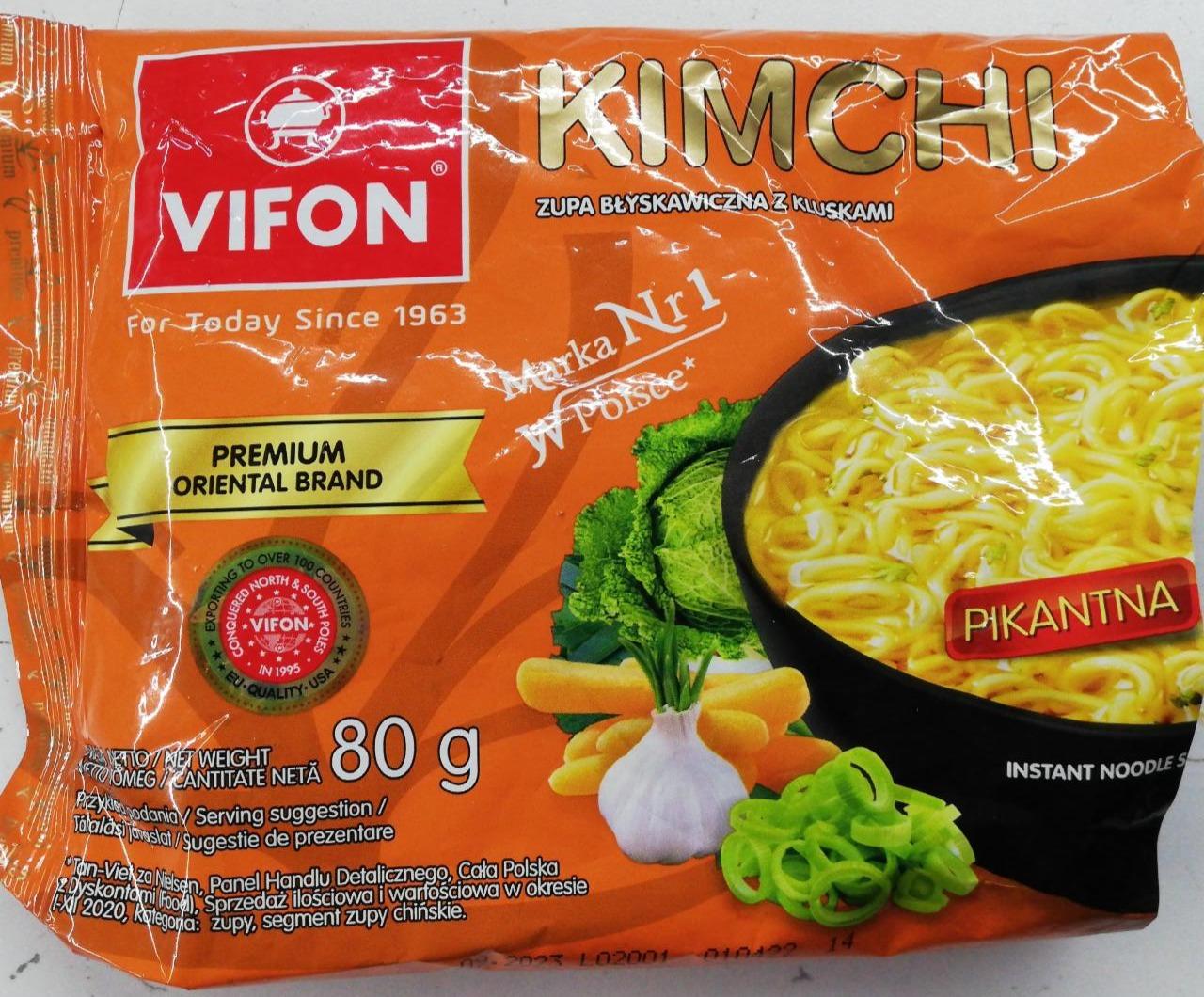 Zdjęcia - KimChi zupa błyskawiczna z kluskami pikantna Vifon