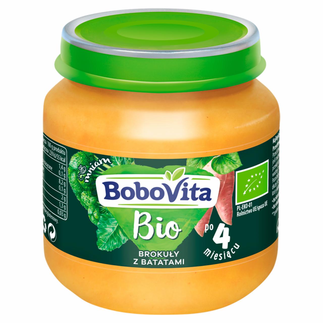 Zdjęcia - BoboVita Bio Brokuły z batatami po 4 miesiącu 125 g