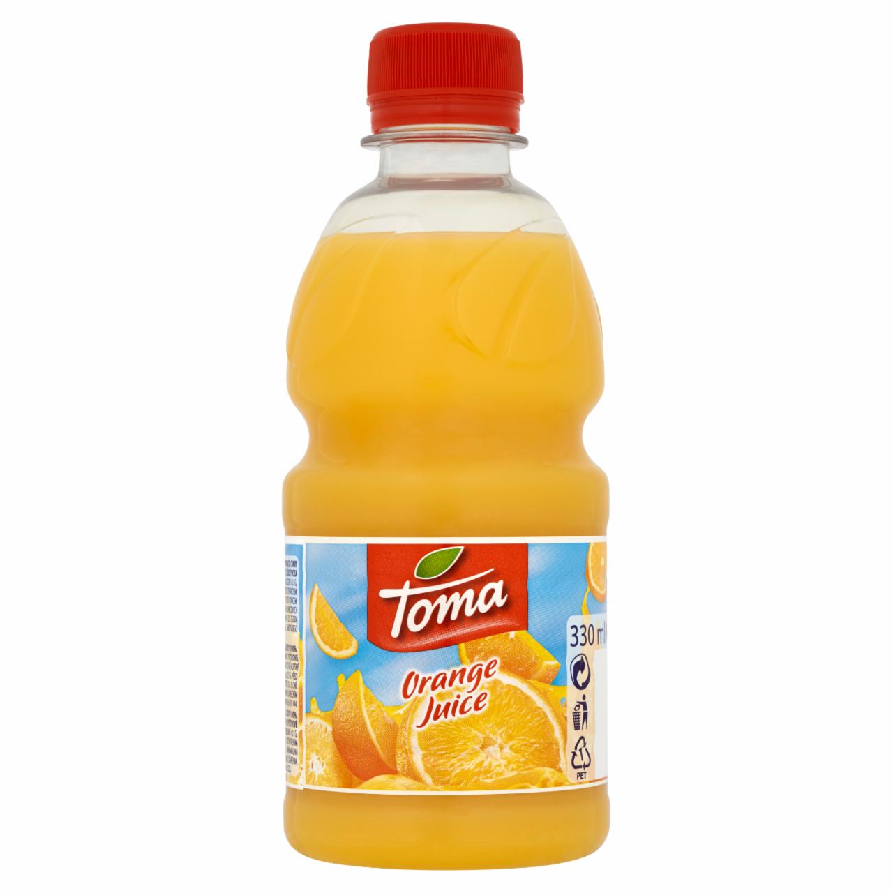 Zdjęcia - Toma Sok pomarańczowy z zagęszczonego soku 100 % 330 ml