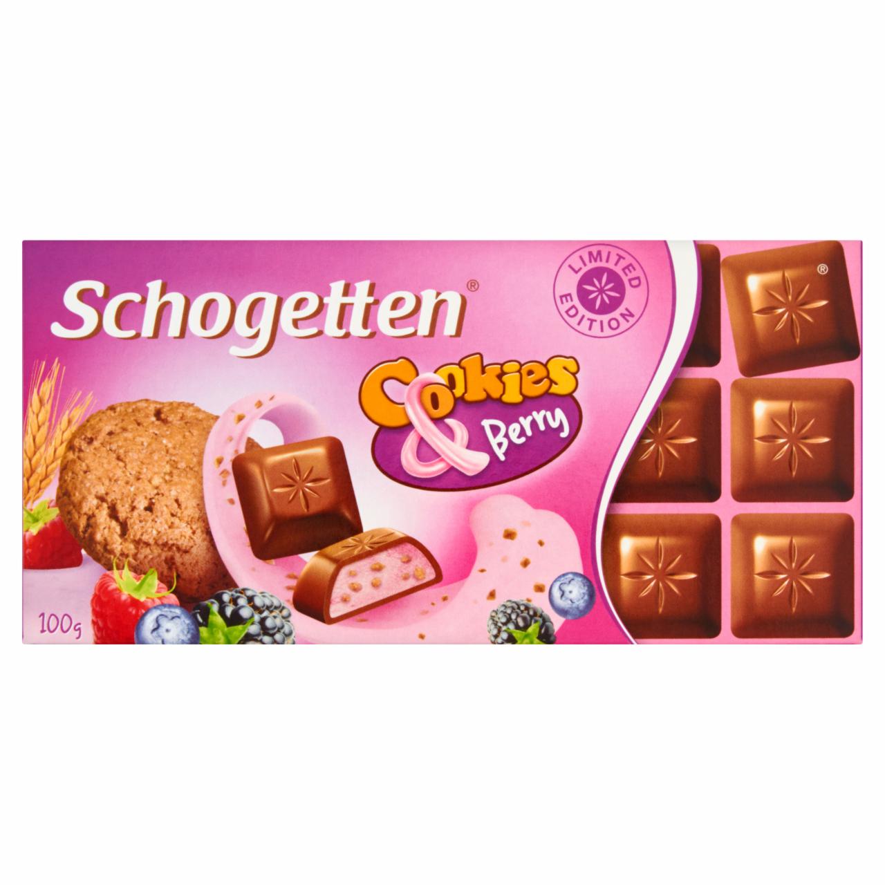 Zdjęcia - Schogetten Cookies & Berry Czekolada 100 g