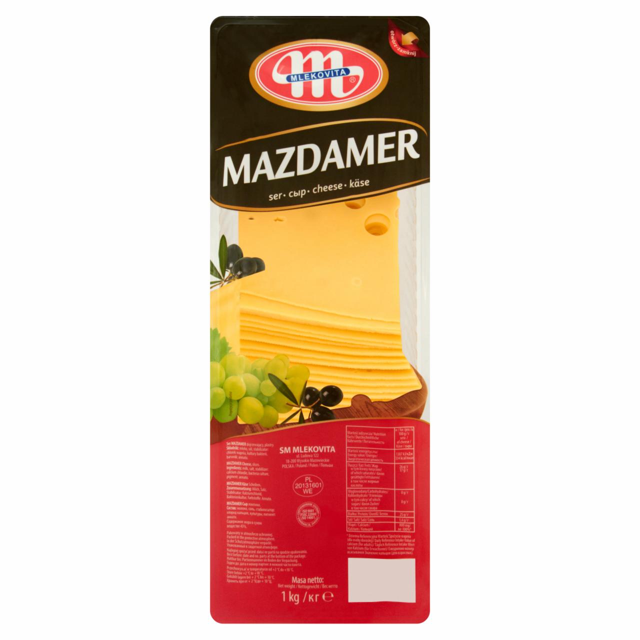 Zdjęcia - Mlekovita Mazdamer Ser 1 kg