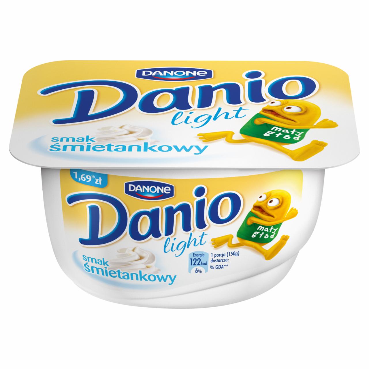 Zdjęcia - Danone Danio light smak śmietankowy Serek homogenizowany 150 g
