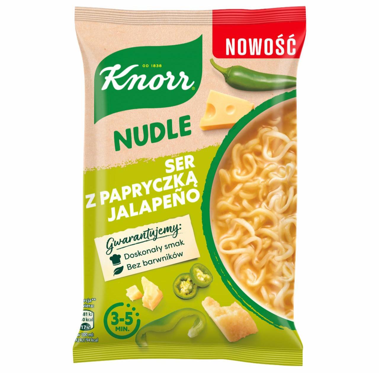 Zdjęcia - Nudle Ser z papryczką jalapeno Knorr
