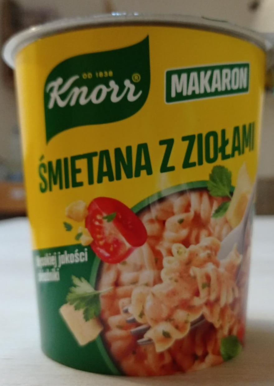 Zdjęcia - Śmietana z ziołami makaron Knorr