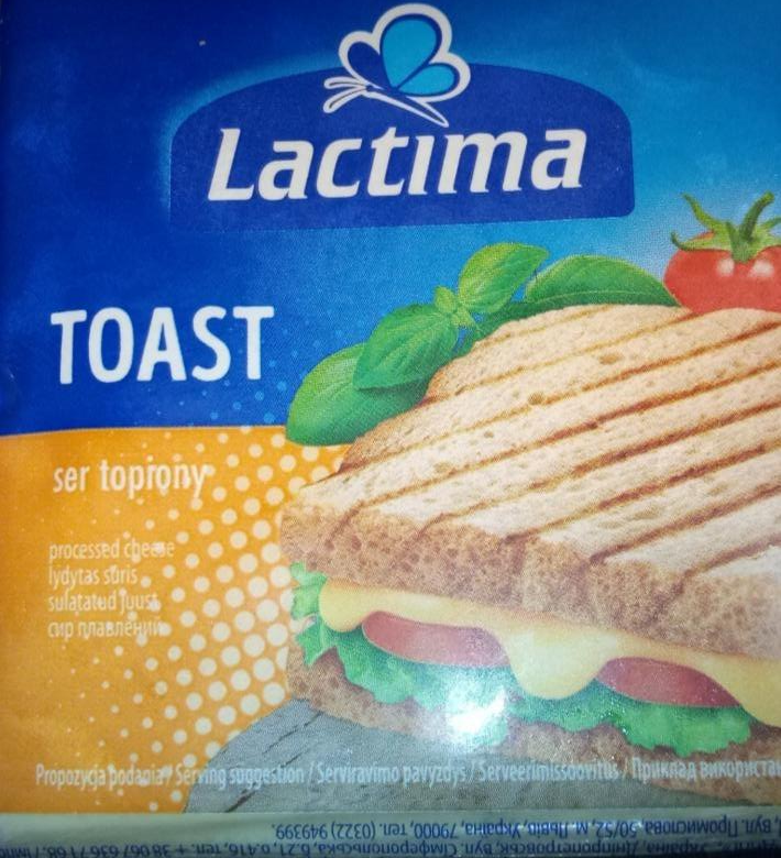 Zdjęcia - Lactima Ser topiony w plasterkach Toast 130 g (8 x 16,25 g)