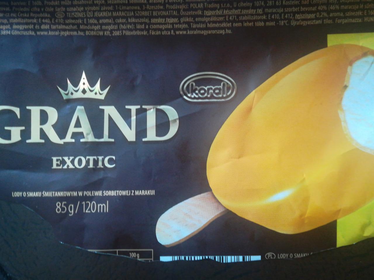 Zdjęcia - Lody Grand Exotic koral