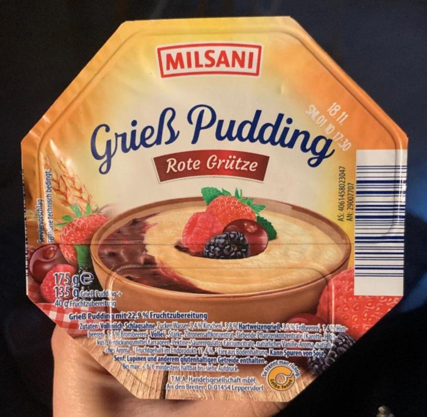 Zdjęcia - Grieß Pudding Rote Grütze Milsani