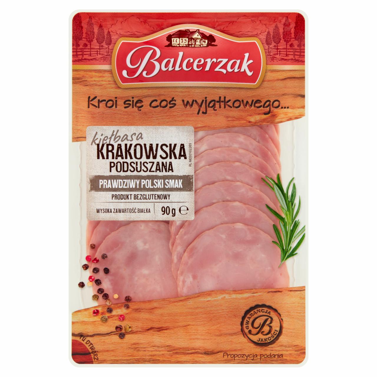 Zdjęcia - Balcerzak Kiełbasa krakowska podsuszana 90 g 