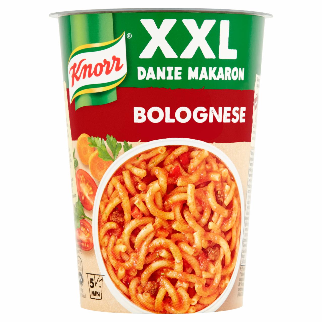 Zdjęcia - Knorr XXL Danie makaron Bolognese 88 g