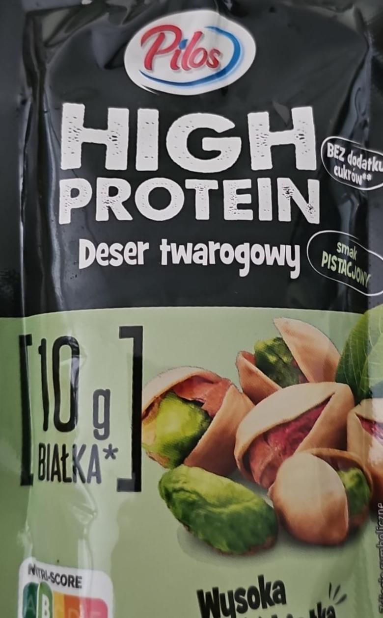 Zdjęcia - High protein deser twarogowy smak pistacja Pilos