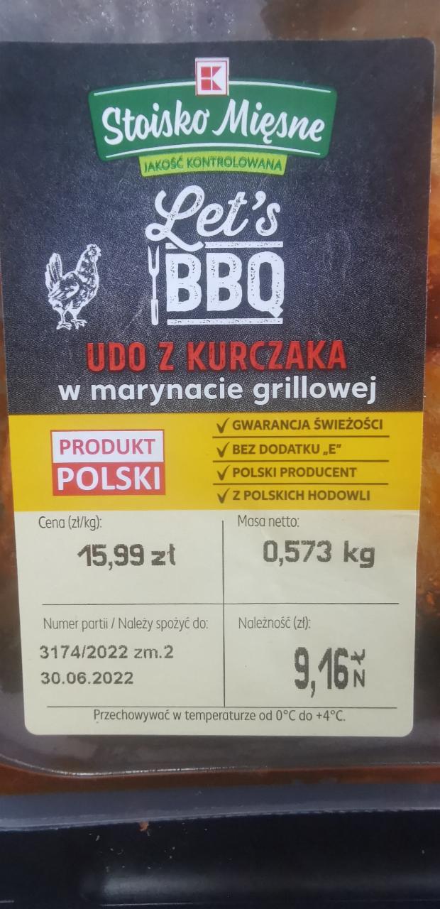 Zdjęcia - Let's BBQ Udo z kurczaka w marynacie grillowej