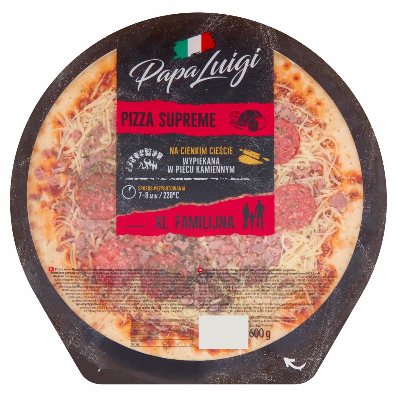Zdjęcia - Papa Luigi Pizza supreme 600 g