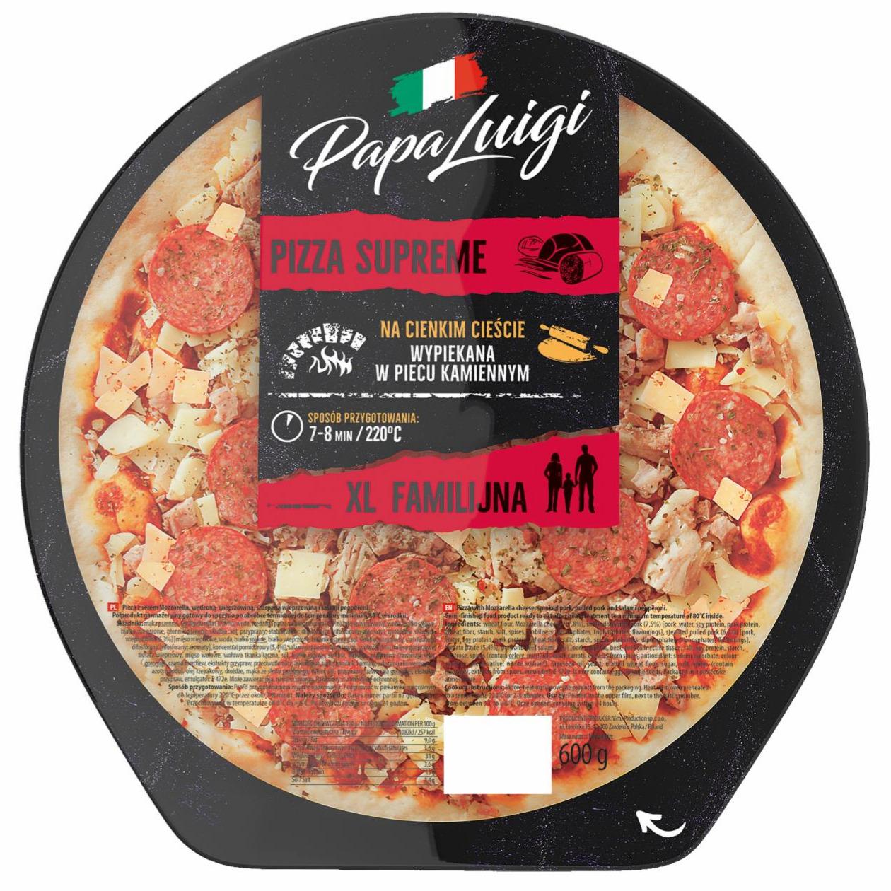 Zdjęcia - Papa Luigi Pizza supreme 600 g