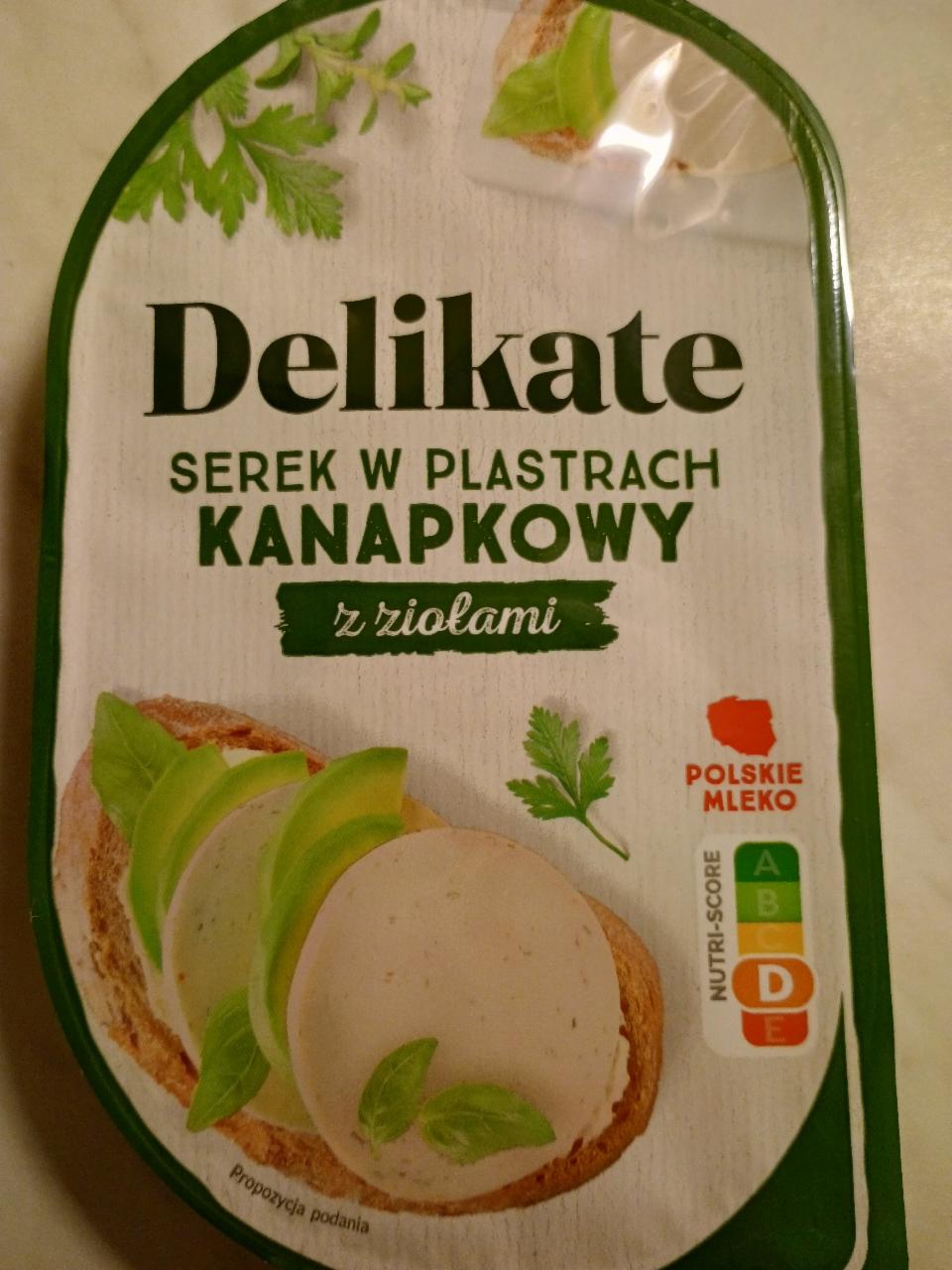 Zdjęcia - Serek w plastrach kanapkowy z ziołami Delikate