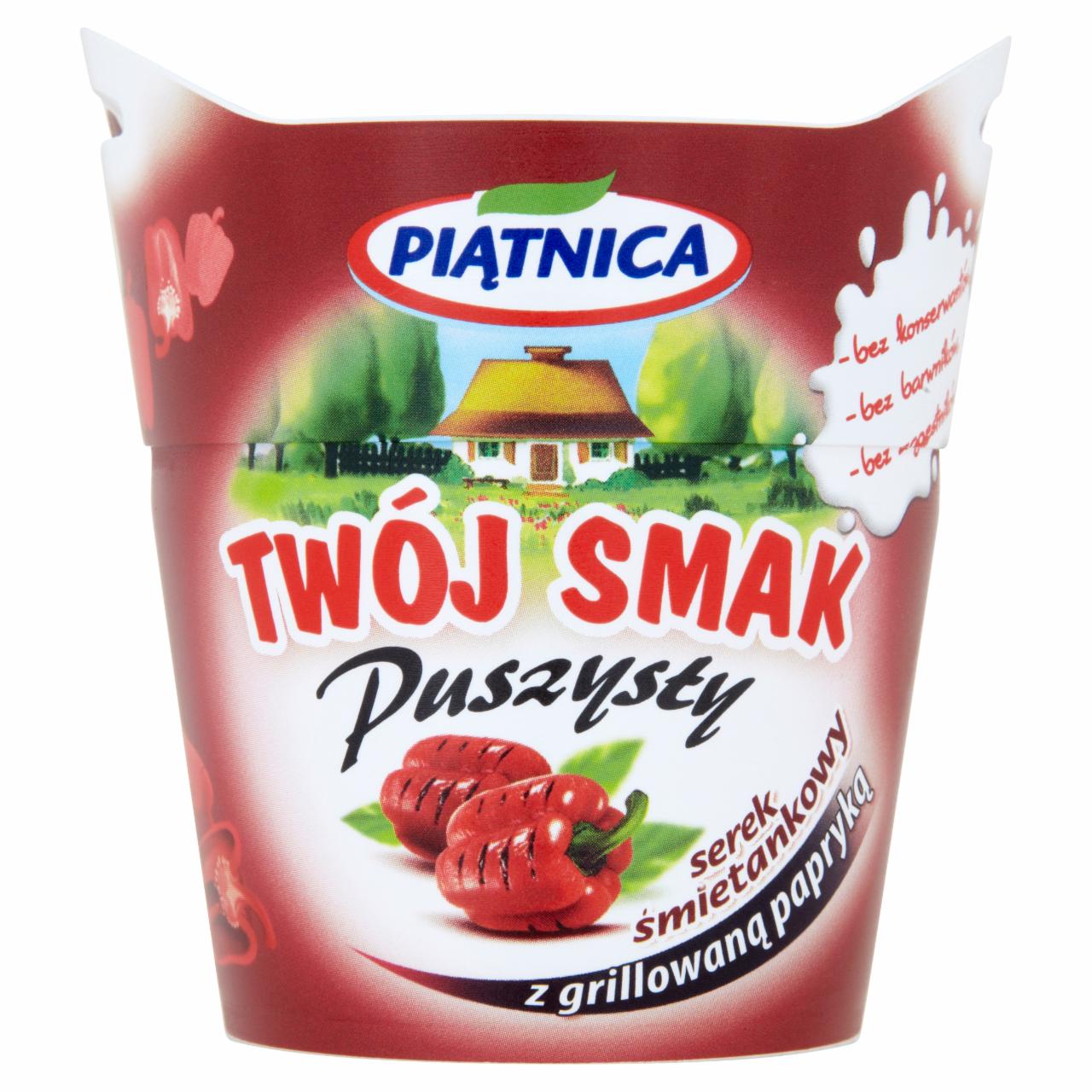 Zdjęcia - Piątnica Twój Smak Puszysty Serek śmietankowy z grillowaną papryką 150 g