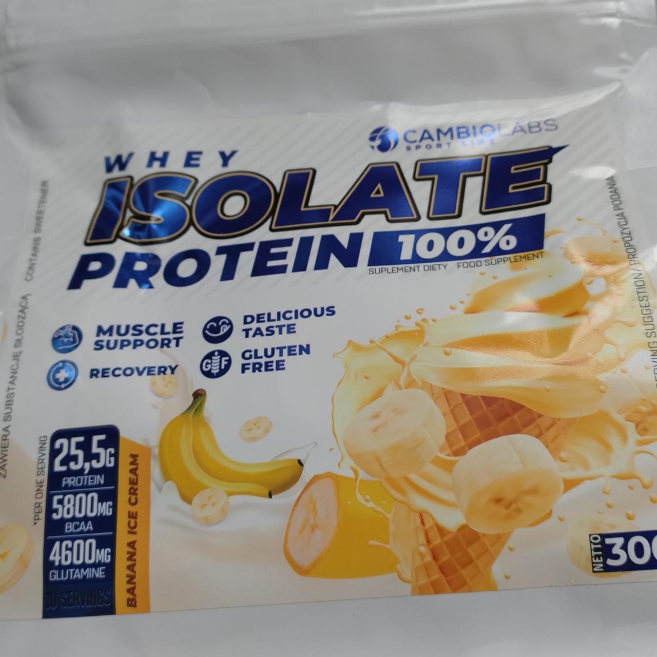 Zdjęcia - Whey isolate protein banana ice cream CambioLabs