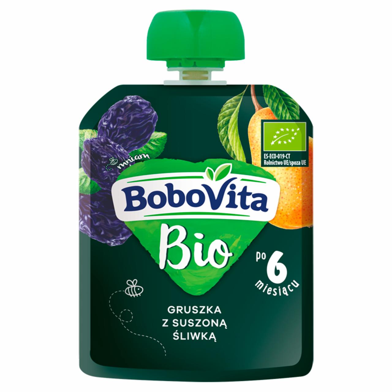 Zdjęcia - BoboVita Bio Gruszka z suszoną śliwką po 6 miesiącu 80 g