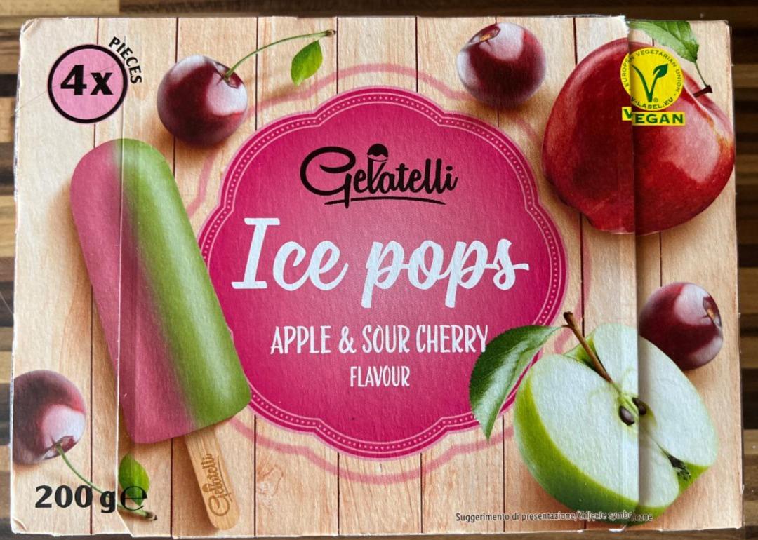 Zdjęcia - Ice pops Apple & Sour Cherry Gelatelli