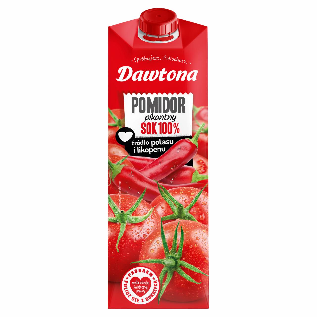 Zdjęcia - Dawtona Sok 100% pomidor pikantny 1 l