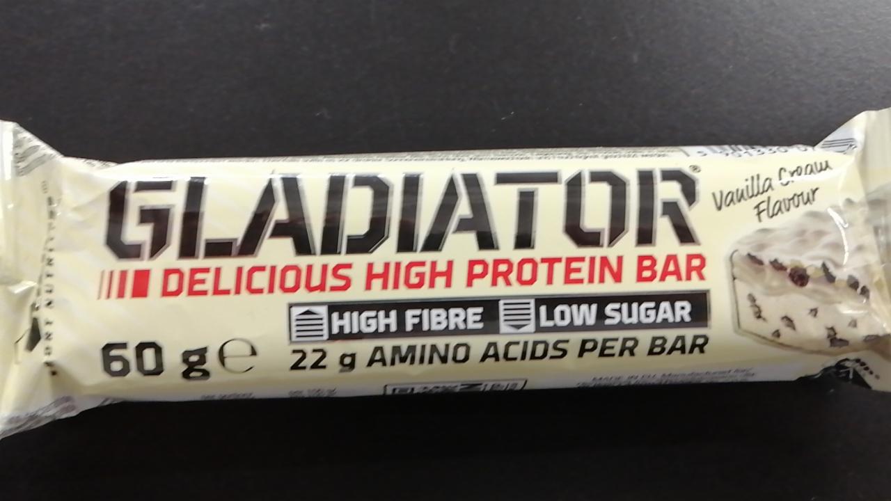 Zdjęcia - High Protein Bar Vanilla Cream Gladiator