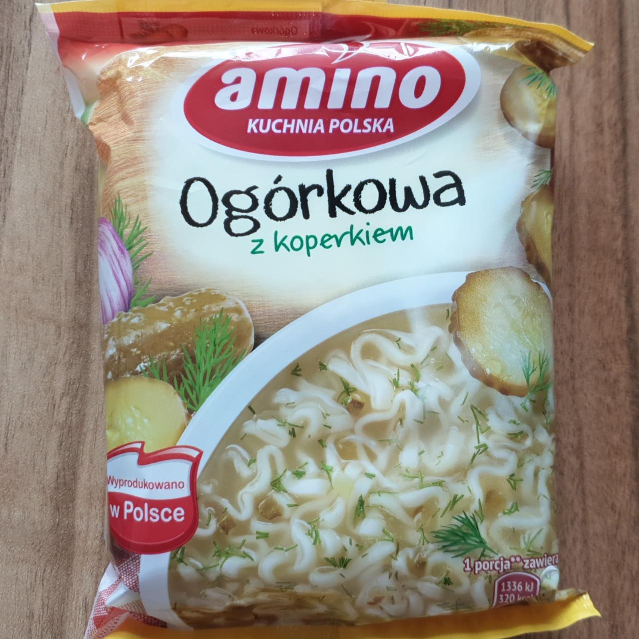 Zdjęcia - Zupa błyskawiczna ogórkowa z koperkiem Amino