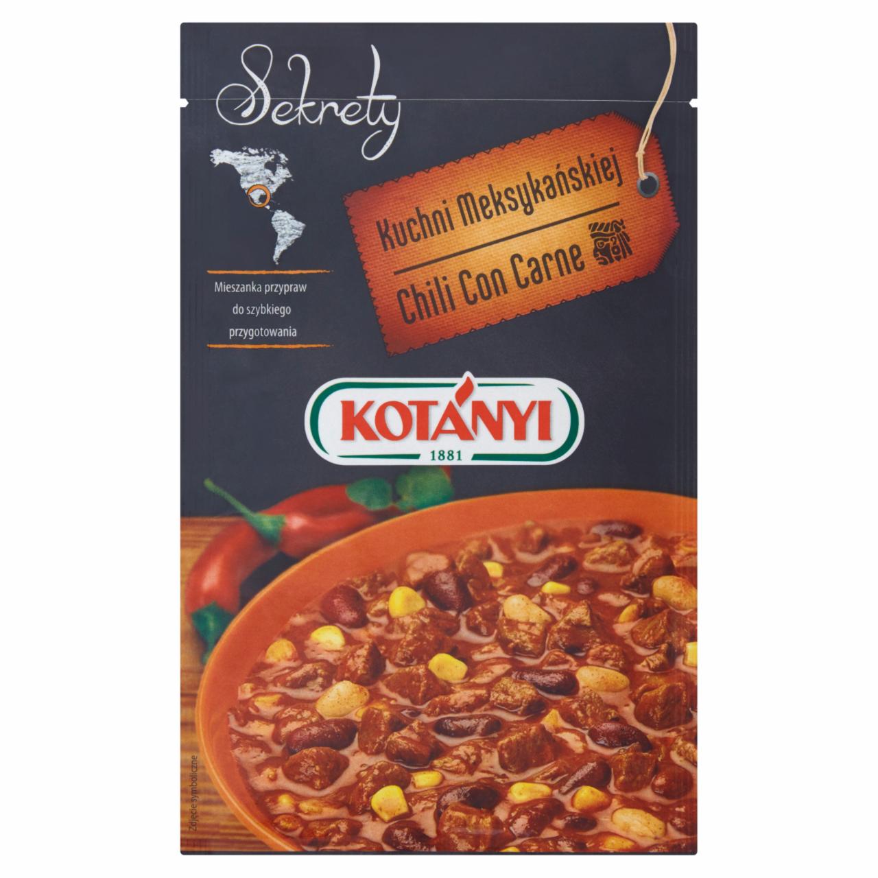 Zdjęcia - Kotányi Sekrety Kuchni Meksykańskiej Chili Con Carne Mieszanka przypraw 25 g