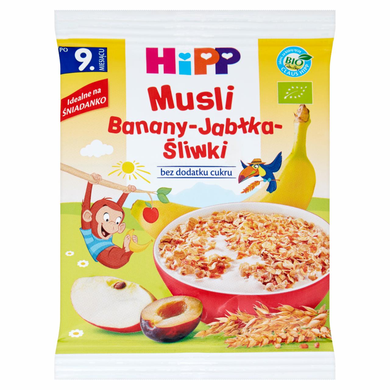 Zdjęcia - HiPP BIO Musli banany-jabłka-śliwka po 9. miesiącu 30 g